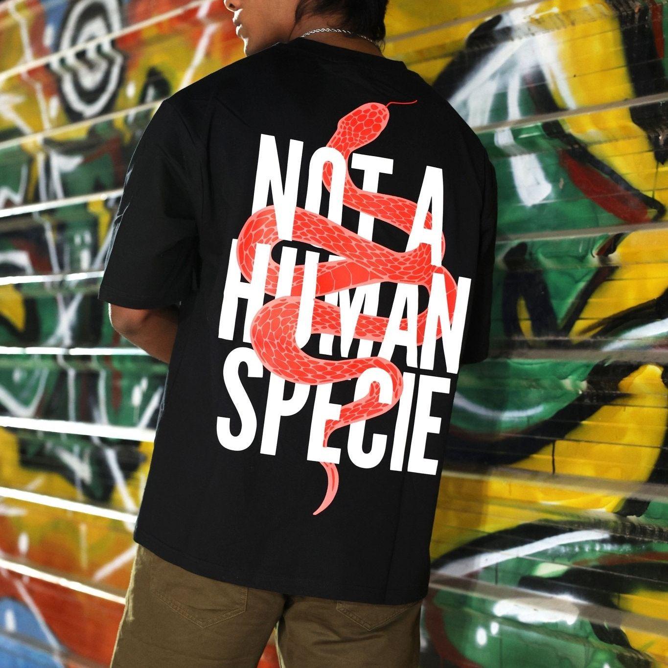 NOT A HUMAN SPECIE streetwear T-SHIRT - MOONDUST