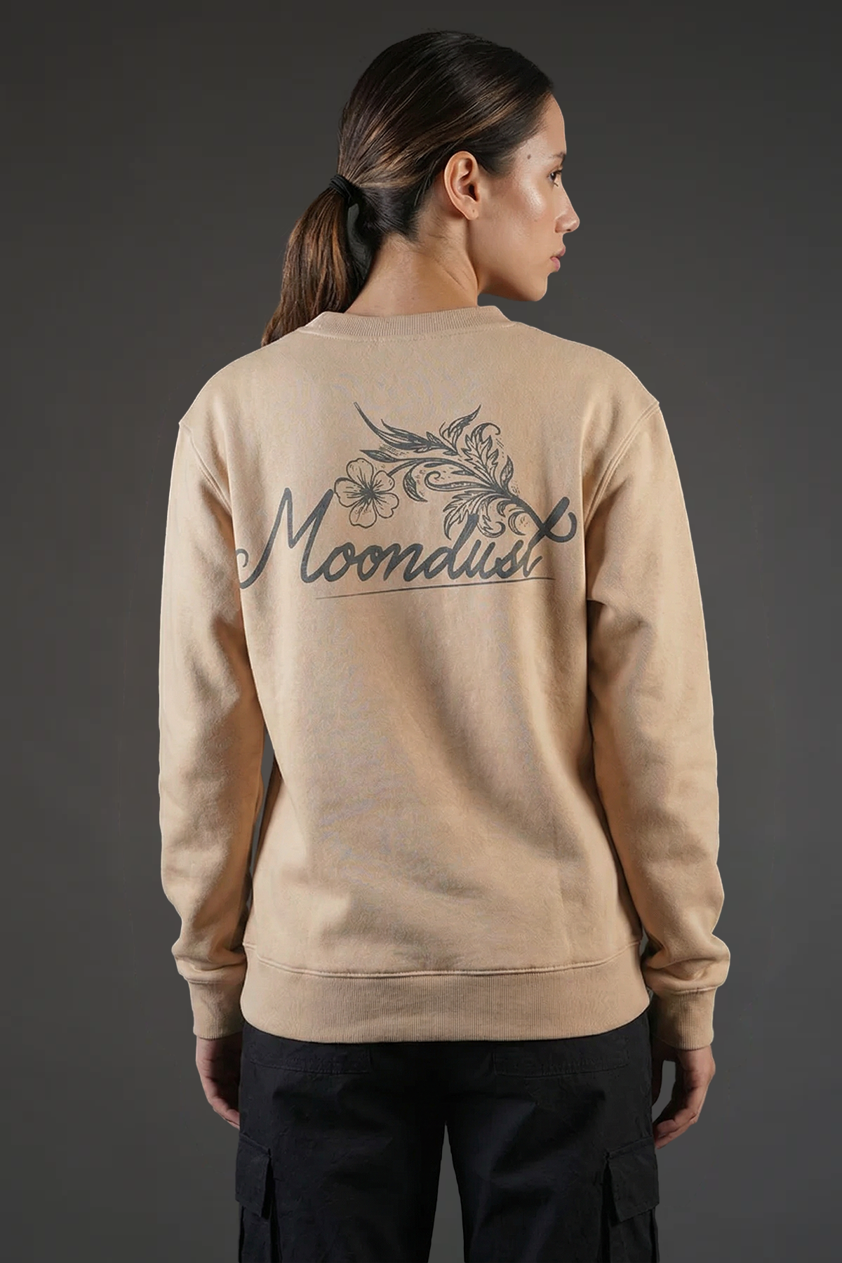 Beige Canvas Sweatshirt