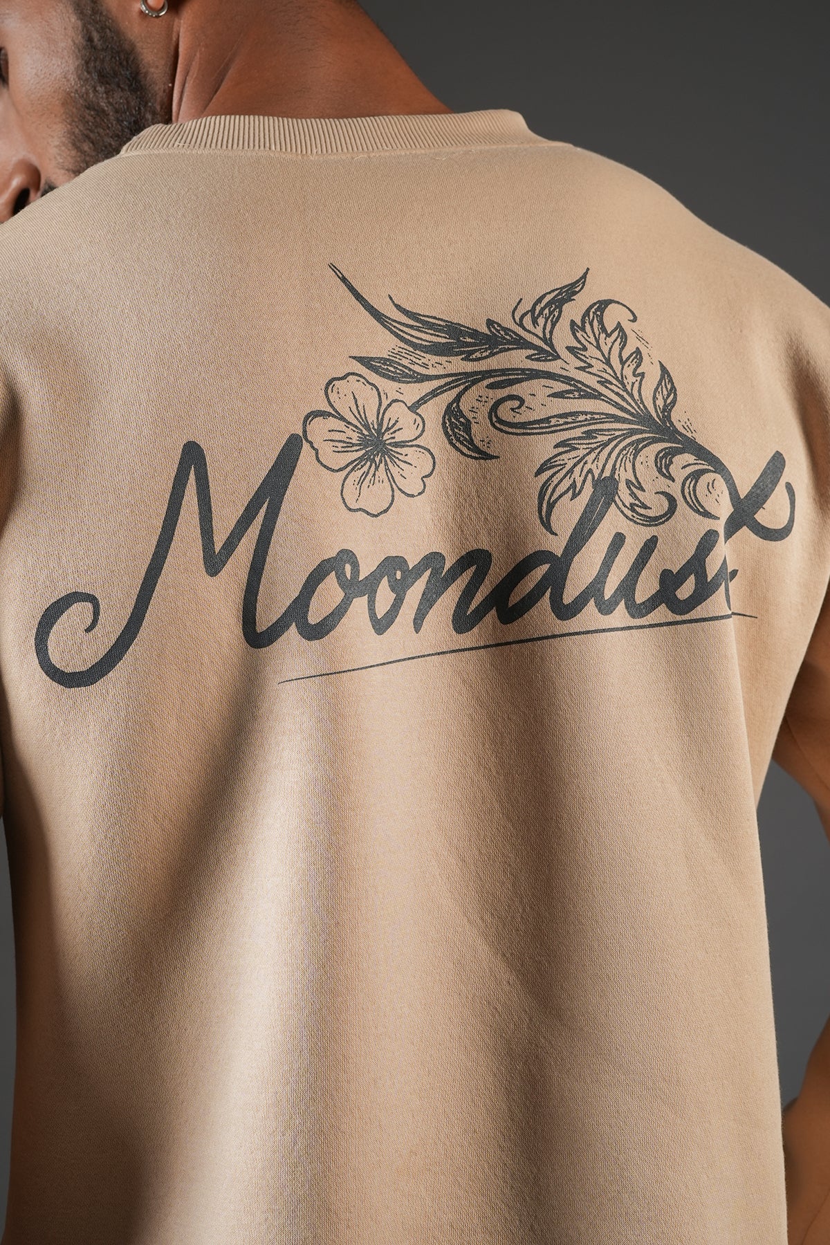 Beige Canvas Sweatshirt