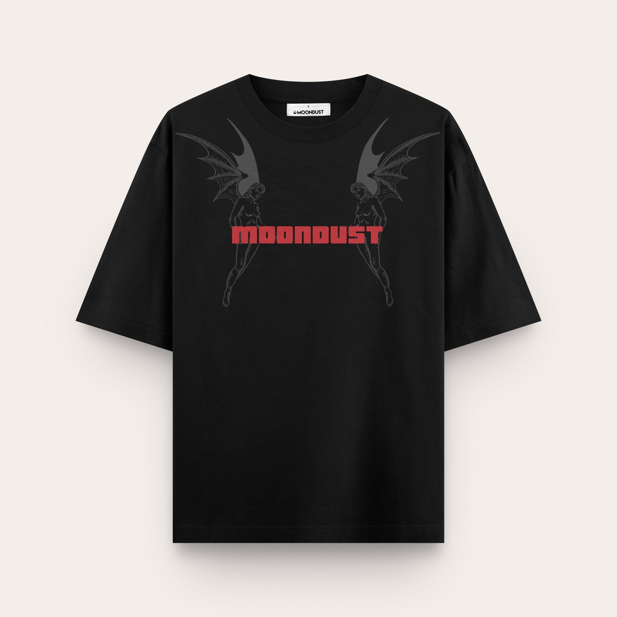 Inferno Muse Black Oversize T-shirt - MOONDUST